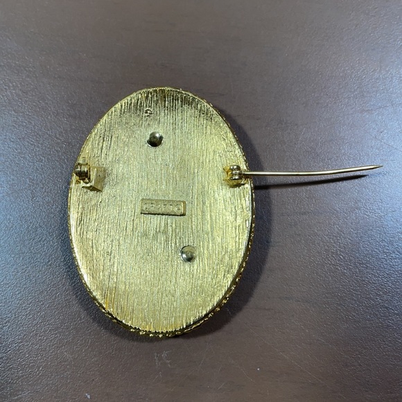 CRAFT Vintage Initial Brooch Pin with Clear Crystal Rhinestone Letter “J” - Picture 3 of 6